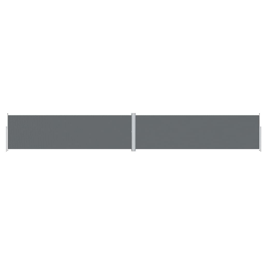 vidaXL Retractable Side Awning Anthracite 70.9"x472.4"