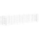 vidaXL Gabion Raised Bed Galvanised Iron 260x50x50 cm
