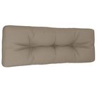 vidaXL Pallet Cushion Taupe 120x40x12 cm Fabric