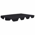vidaXL Replacement Canopy for Garden Swing Black 150/130x105/70 cm