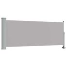 vidaXL Patio Retractable Side Awning 39.4"x118.1" Gray