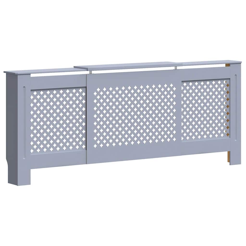 vidaXL MDF Radiator Cover Gray 80.7"