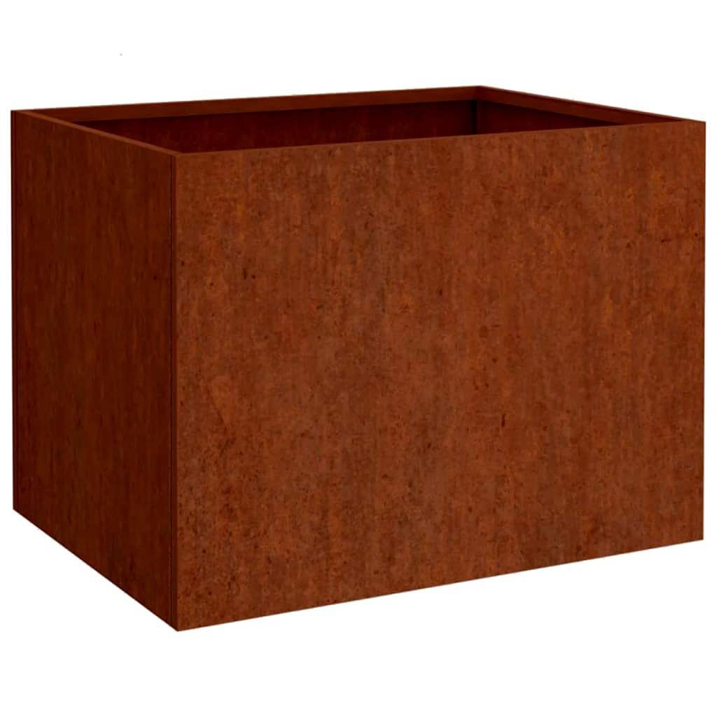 vidaXL Planter 24.4"x18.5"x18.1" Corten Steel