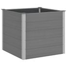 vidaXL Garden Raised Bed WPC 39.4"x39.4"x35.8" Gray
