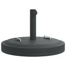 vidaXL Parasol Base with Handles for Ã1.5"/1.9" Poles 55.1 lb Round