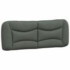 vidaXL Headboard Cushion "Hvar" Dark Grey 137 cm Fabric