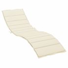 vidaXL Sun Lounger Cushion Cream 78.7"x19.7"x1.2" Oxford Fabric