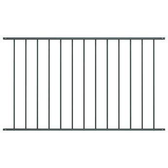 vidaXL Fence Panel Woerden Powder-coated Steel 1.7x1.17 m Anthracite