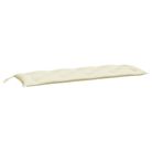 vidaXL Garden Bench Cushion Cream White 59.1"x19.7"x2.8" Oxford Fabric