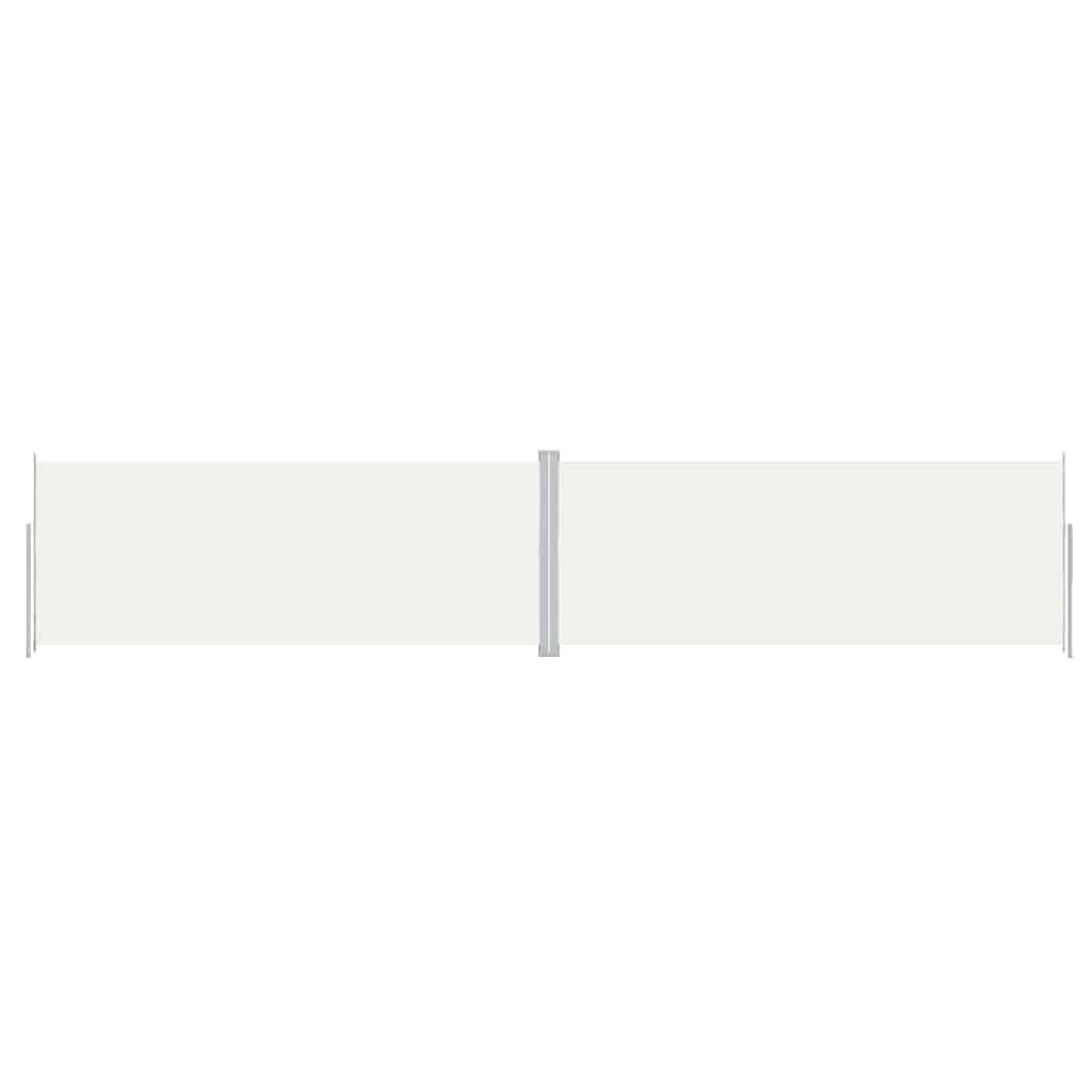vidaXL Retractable Side Awning Cream 78.7"x393.7"
