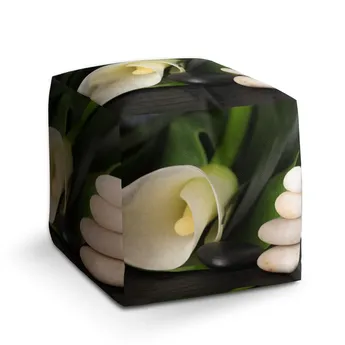 Sablio Taburet Cube Kala - 40x40x40 cm