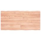 vidaXL Table Top Light Brown 120x60x(2-4)cm Treated Solid Wood Live Edge