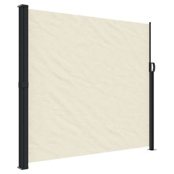 vidaXL Retractable Side Awning Cream70.9"x236.2"