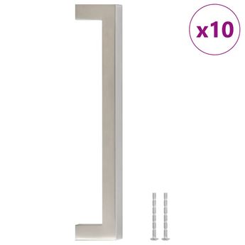 vidaXL Cabinet Handles 10 pcs Silver 160 mm Stainless Steel