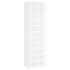 vidaXL Shoe Cabinet White 21.3x13.4x72.0" Engineered Wood