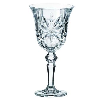 Crystal Bohemia sklenice na víno Lorey ribbon 220 ml 6 ks