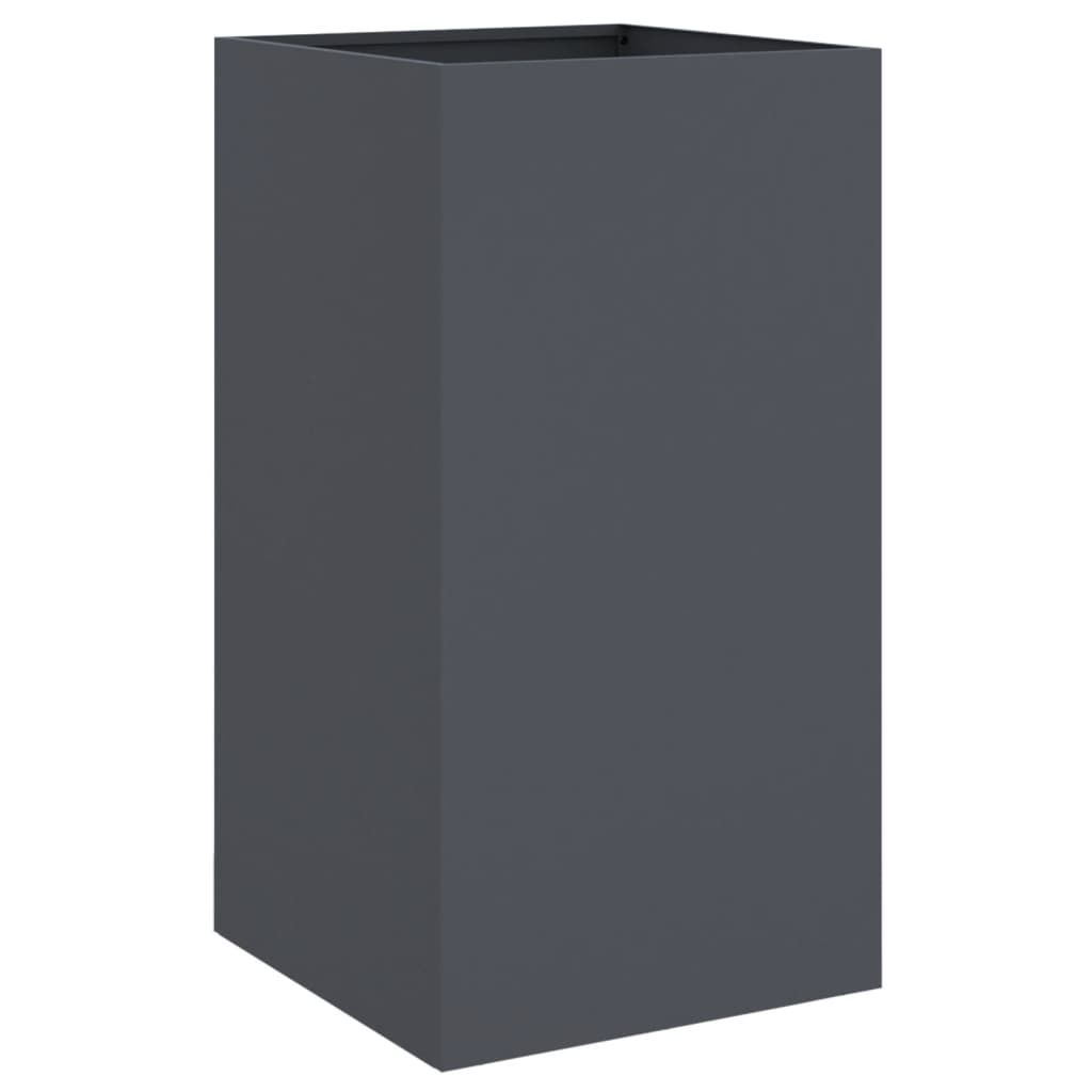 vidaXL Planter Anthracite 16.5"x15"x29.5" Steel