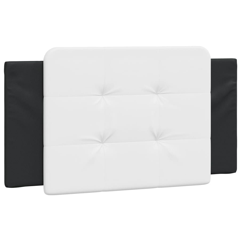 vidaXL Headboard Cushion "Zadar" Black and White 39.4" Faux Leather