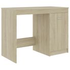 vidaXL Desk Sonoma Oak 39.4"x19.7"x29.9" Engineered Wood