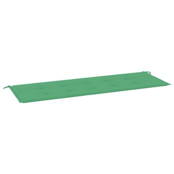 vidaXL Garden Bench Cushion Green 59.1"x19.7"x1.2" Oxford Fabric