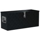 vidaXL Aluminium Box 70x24x42 cm Trapezoid Silver