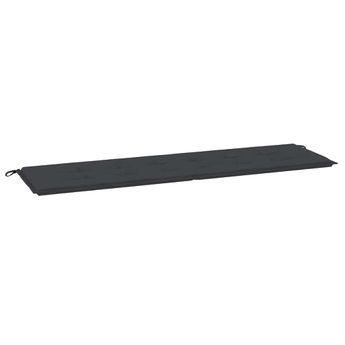 vidaXL Garden Bench Cushion Black 70.9"x19.7"x1.6" Oxford Fabric