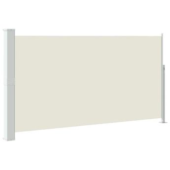 vidaXL Patio Terrace Side Awning 63"x118" Cream Color