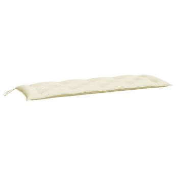 vidaXL Garden Bench Cushion Cream White 59.1"x19.7"x2.8" Oxford Fabric