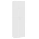 vidaXL Office Cabinet White 23.6x12.6x74.8" Engineered Wood