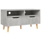 vidaXL TV Stand Concrete Gray 35.4"x15.7"x19.1" Engineered Wood