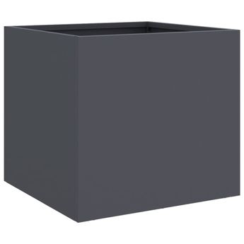 vidaXL Planter Anthracite 12.6"x11.8"x11.4" Steel