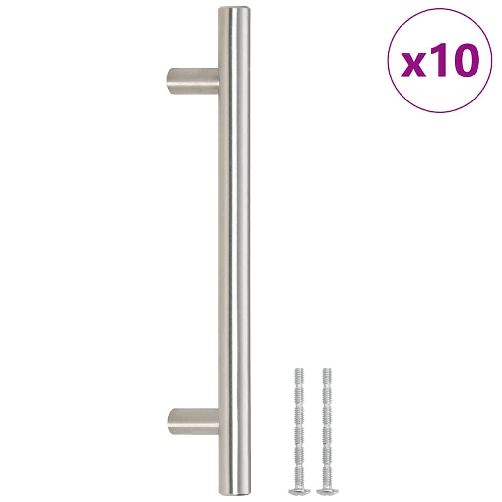 vidaXL Cabinet Handles 10 pcs Silver 128 mm Stainless Steel