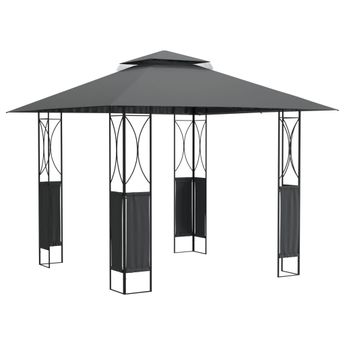 vidaXL Gazebo with Roof Anthracite 118.1"x118.1"x106.3" Steel