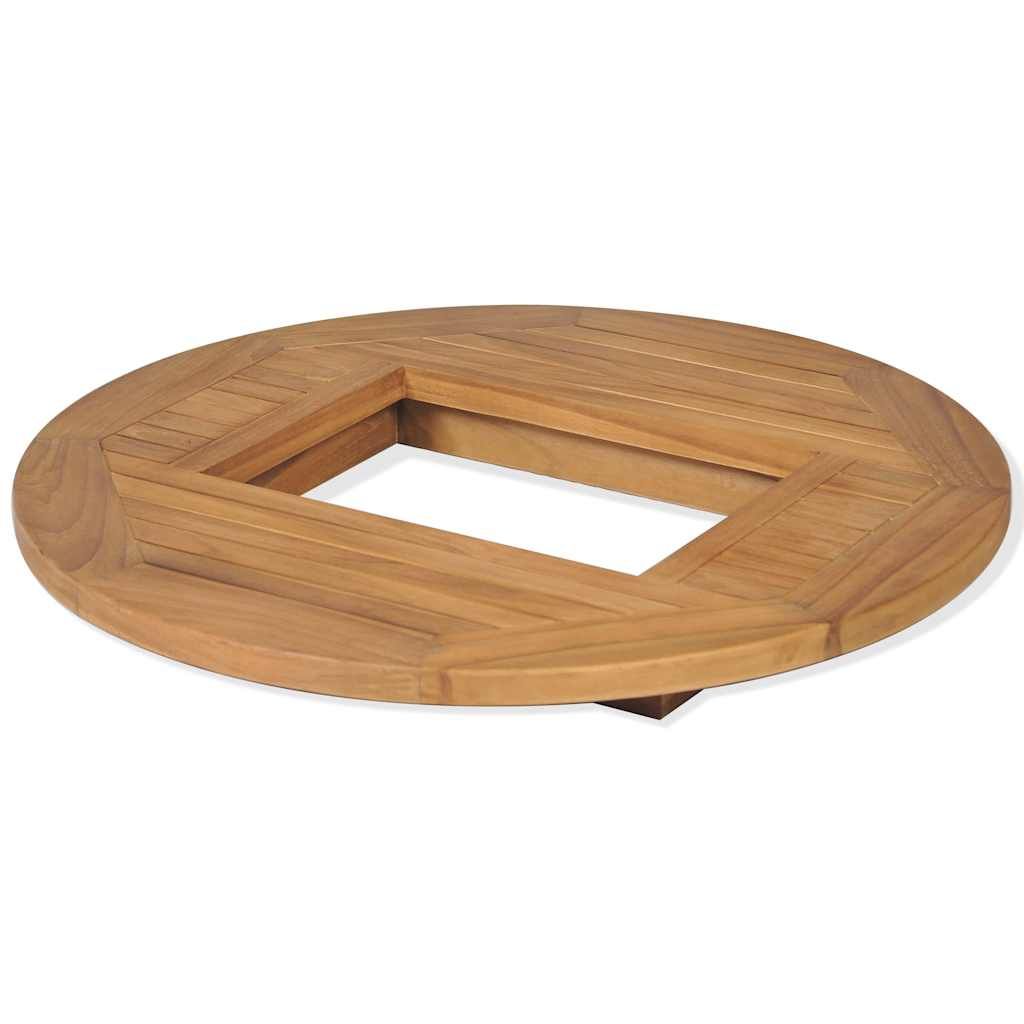 vidaXL Beer Crate Tabletop Teak 70 cm