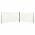 vidaXL Retractable Side Awning 160x600 cm Cream