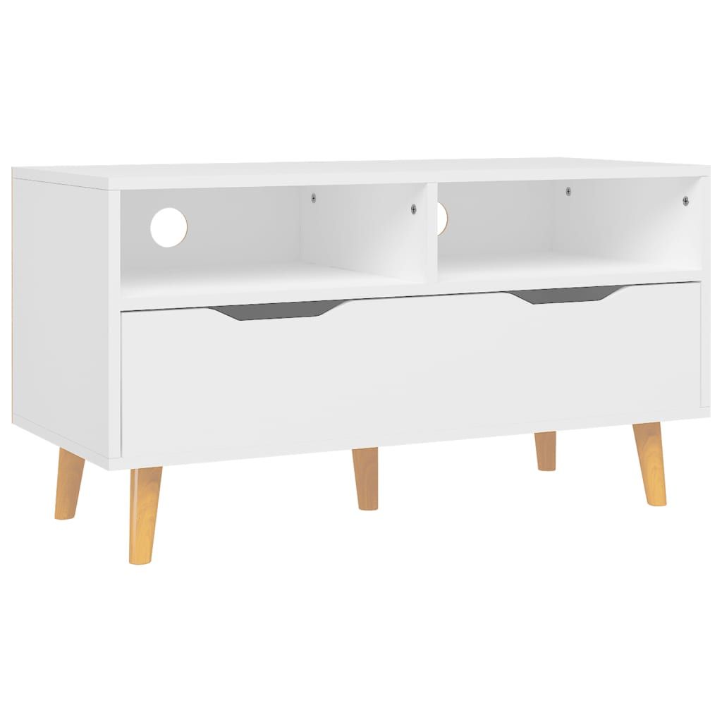 vidaXL TV Stand White 35.4"x15.7"x19.1" Engineered Wood