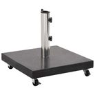 vidaXL Parasol Base Granite 30 kg Square Black