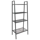 vidaXL Ladder Bookcase 4 Tiers Metal Anthracite