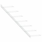 vidaXL Wall-mounted Wine Rack for 7 Bottles White Metal