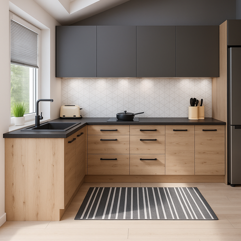 White and gray dream kitchen