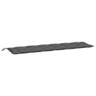 vidaXL Garden Bench Cushion Anthracite 78.7"x19.7"x2.8" Oxford Fabric
