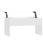 vidaXL Coffee Table High Gloss White 80x50.5x41.5 cm Engineered Wood