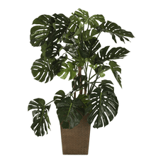 Flower pot, plastic, light brown, EURAL