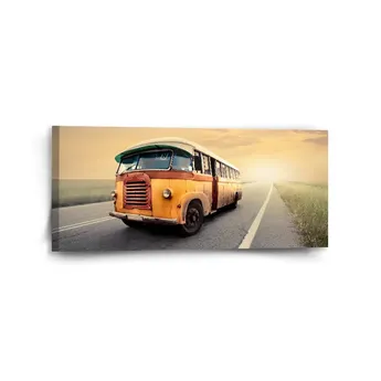 Sablio Obraz Autobus veterán - 110x50 cm
