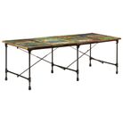 vidaXL Dining Table 86.6"x35.4"x30.3" Solid Wood Reclaimed