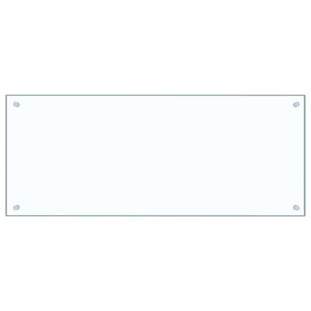 vidaXL Kitchen Backsplash Transparent 100 x 40 cm Tempered Glass