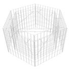 vidaXL Hexagonal Gabion Raised Bed 39.4"x35.4"x19.7"