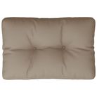 vidaXL Pallet Cushion Taupe 23.6"x15.7"x4.7" Fabric