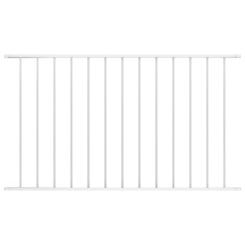 vidaXL Fence Panel Woerden Powder-coated Steel 1.7x1.17 m White