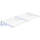 vidaXL Door Canopy Gray and Transparent 78.3"x35.4" Polycarbonate